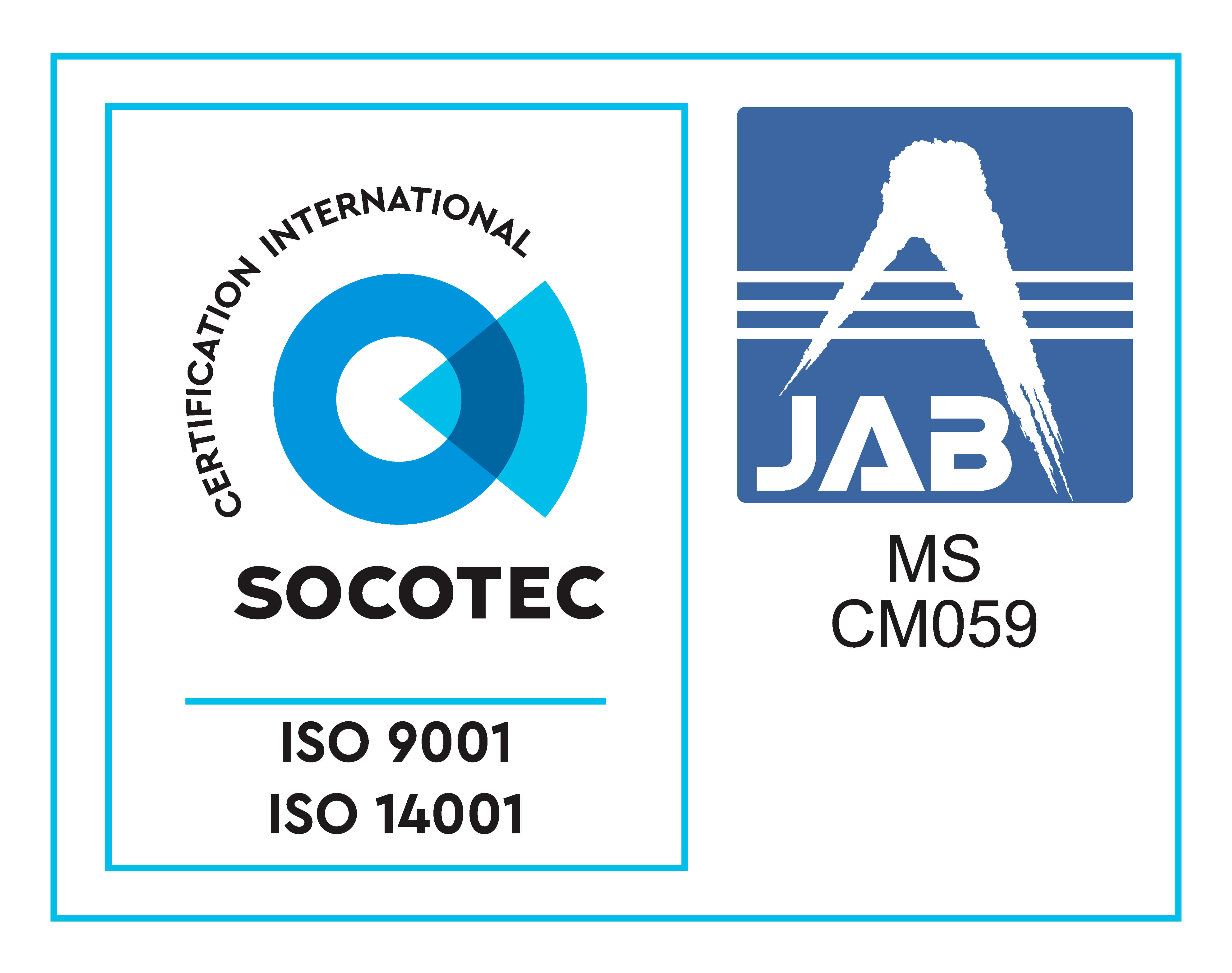 ISO9001 ISO14001 ソコテック JAB